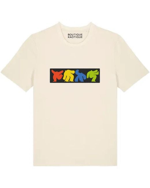 Boutique Kaotique Blue Disco Dancing Organic Cotton T-Shirt