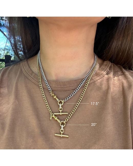 Hye Jane Jewelry Metallic Jett T-Bar Necklace