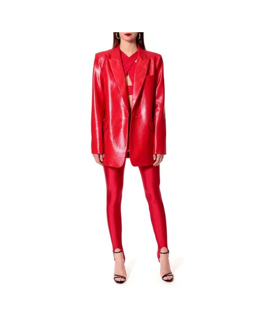 designer red blazer