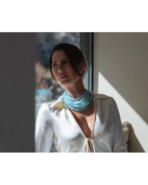 Fairchild Baldwin Blue Marcella Summer Glacier Necklace