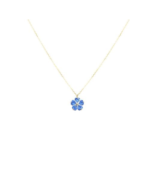 Agora Jewellery Metallic Forget Me Not Necklace