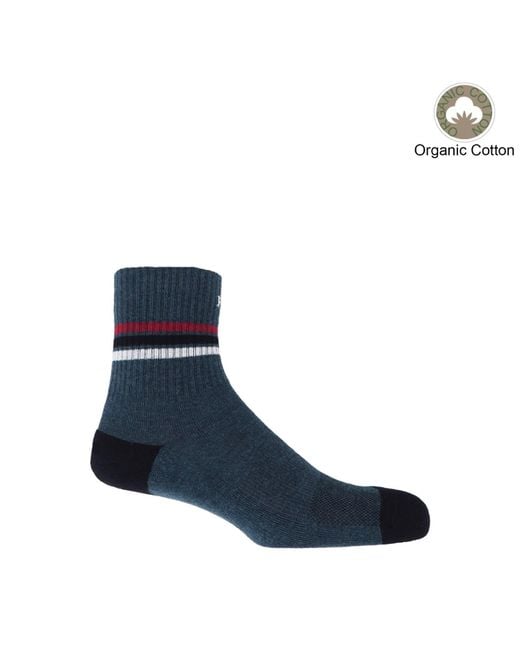 Peper Harow - Made in England Blue Organic Sports Socks Bundle for men