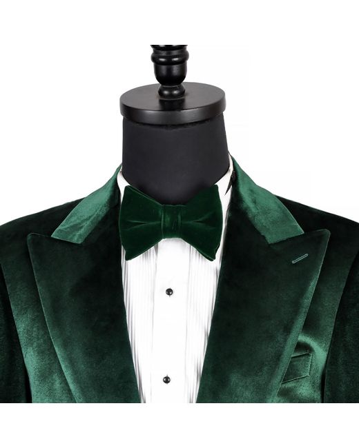 DAVID WEJ Green Maison Velvet Blazer – for men