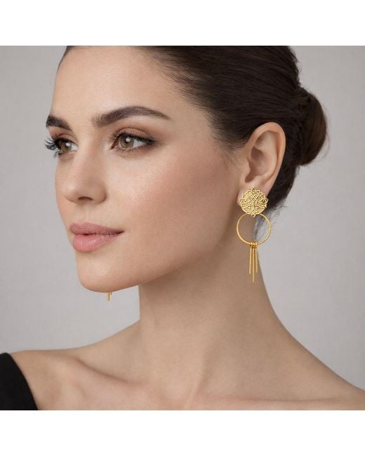 Nowart Jewelry Brown Viking Tree Of Life Earring