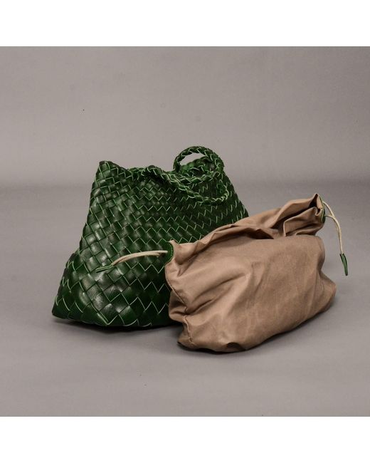 Rimini Green Hand Woven Tote 'Adelina'