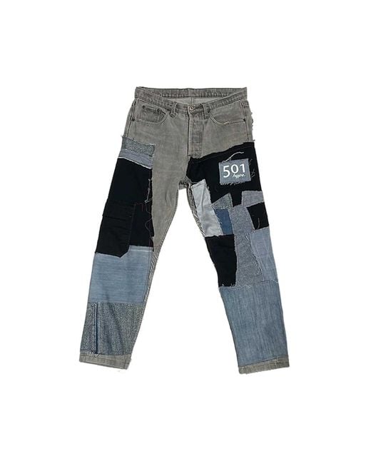 Zasta Studio Gray Shred Couture Denim B Deconstructive Denim Jeans