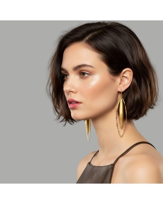 Jaredjamin White Zeppelin Haley Leverback Earrings