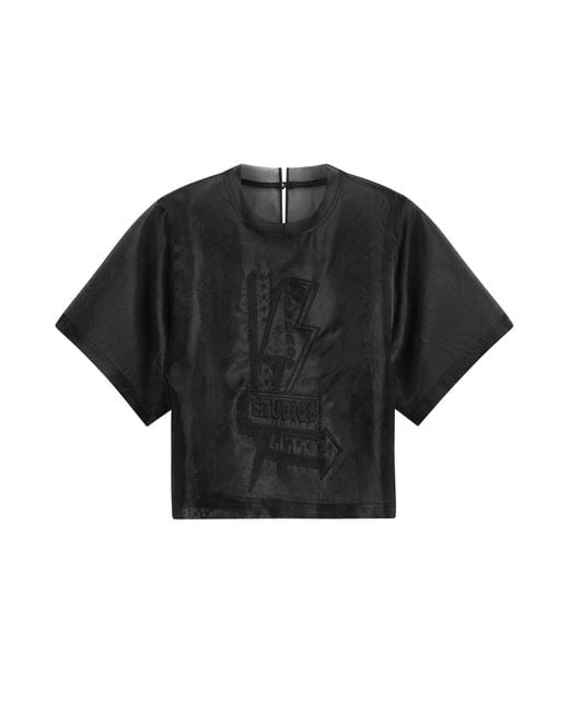 Lendrop Studios Black Acacia Organza T-Shirt