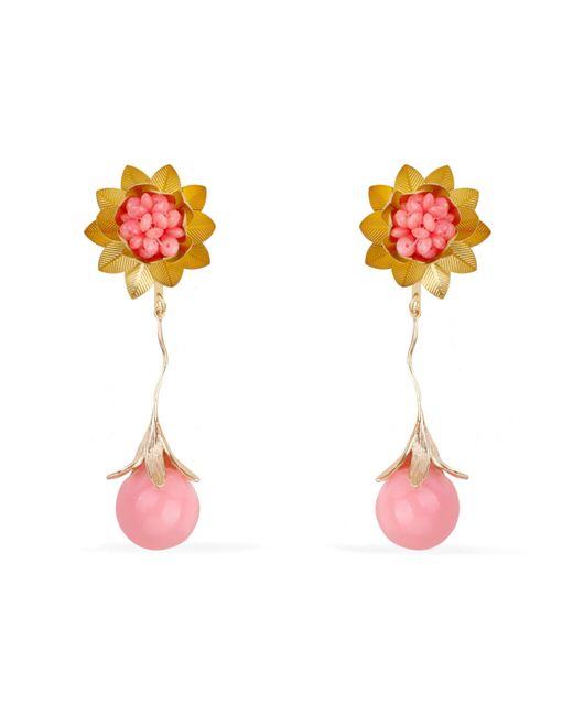 Pats Jewelry Pink Coral Pendants Earrings