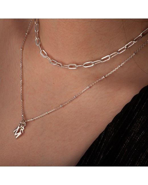The Jewellery Store London Metallic Paper Clip Chain Necklace
