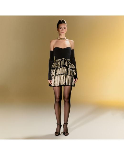 Nur Karaata Black Versailles Mini Dress