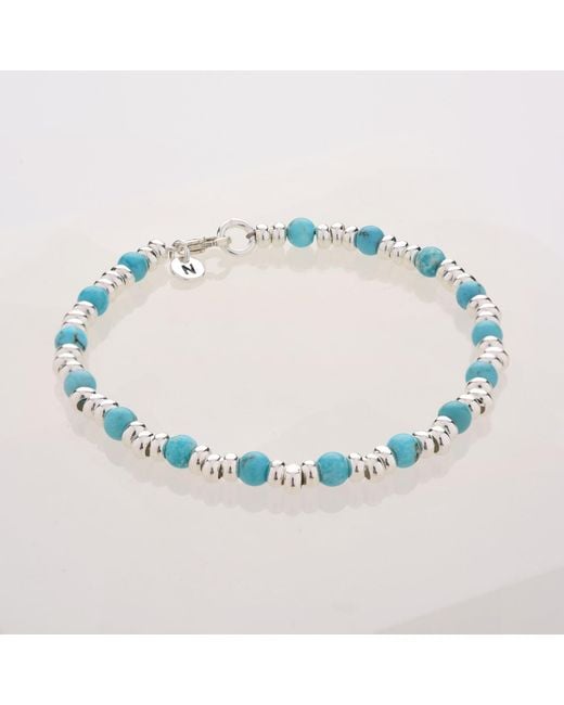 Nellou Jewellery Blue Gem Bracelet December Birthstone Sterling