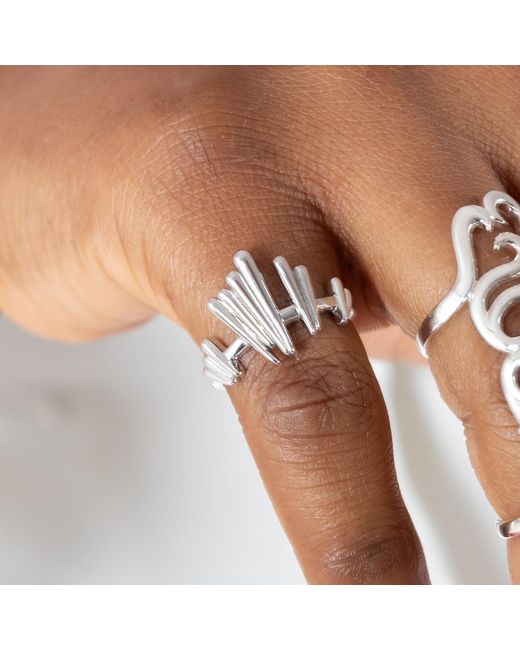 Lucy Quartermaine White Shard Ring
