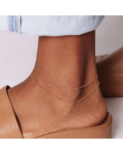SET & STONES Metallic Palmer Anklet