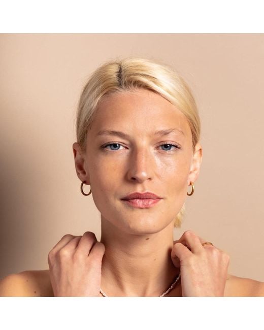 Claire Hill Designs Metallic Antique-Textured Hoop Earrings
