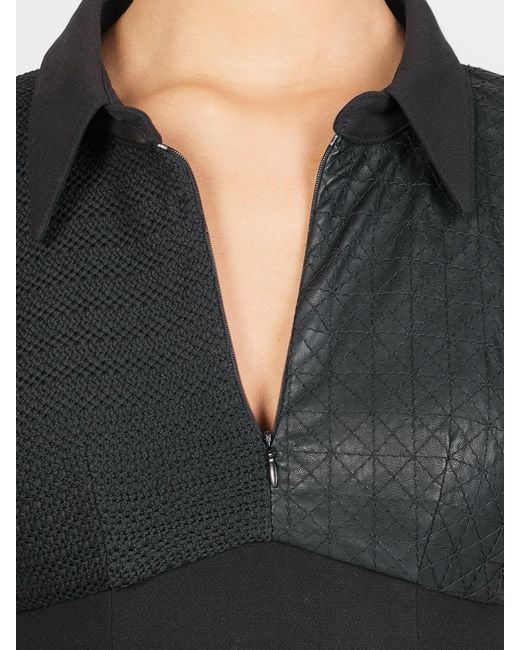 Maison Bogomil Black Dress Made Of Three Types Of Fabrics