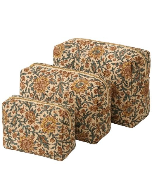 Conscious Yoga Collective Metallic The Floral Paisley Travel Set