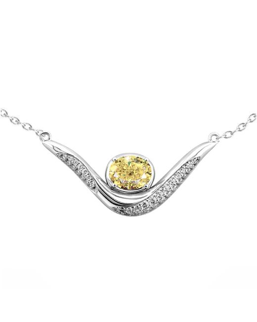 Arte Madrid Metallic Sierra Sculpted Pavé Contour Necklace