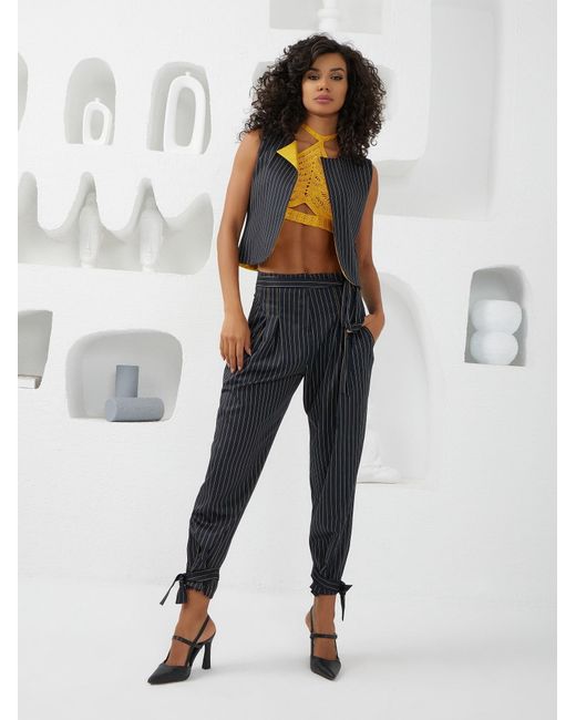 Lumina Eligma Blue The Arabesque Pants Ensemble – & Mustard