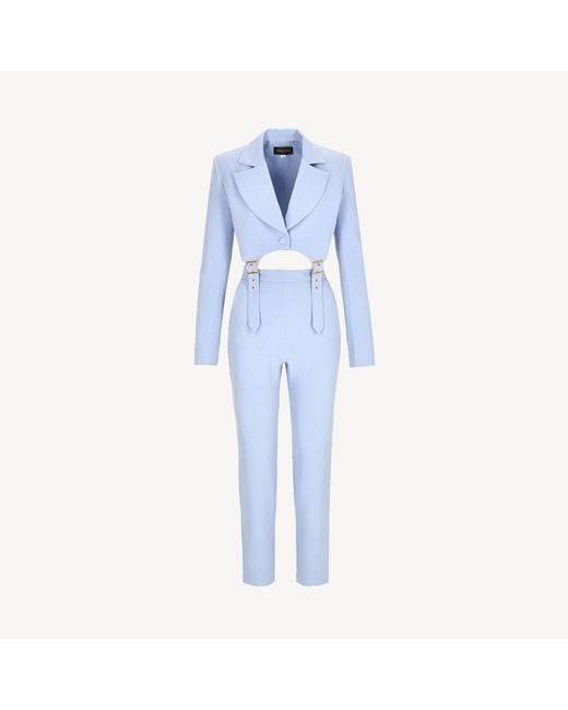 Mandragora Blue High-Waisted Light Pants