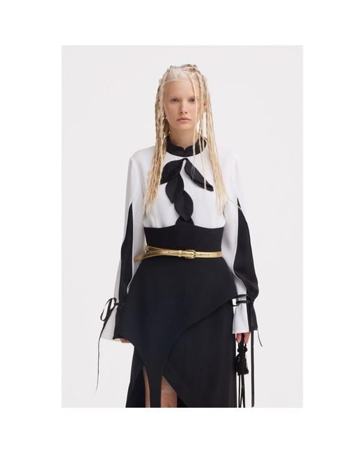 Julia Allert Natural Elegant Fitted Blouse –
