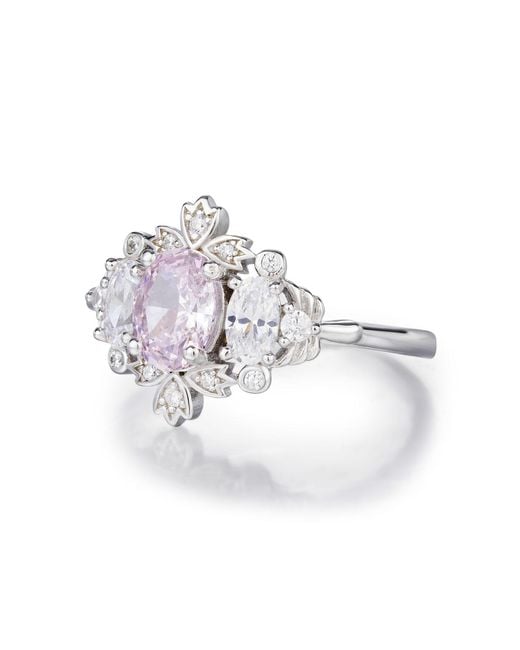 Azura Jewelry New York White Lilyshade Morganite Ring Vermeil
