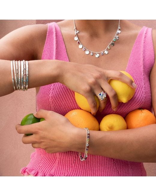 Dower & Hall Metallic Faceted Bead Orissa Bracelet