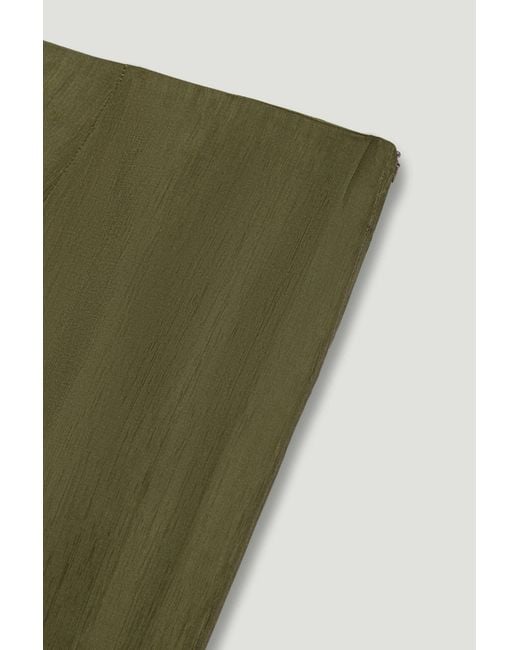 Nocturne Green Neutrals Straight-Leg Tailored Pants