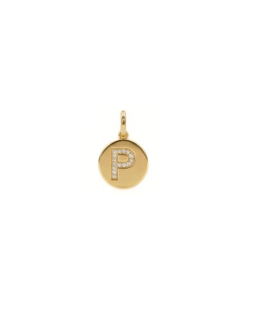 Jaredjamin Metallic Pave Initial Pendants Charms