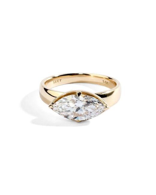 Seey Jewelry White Marquise Muse Ring