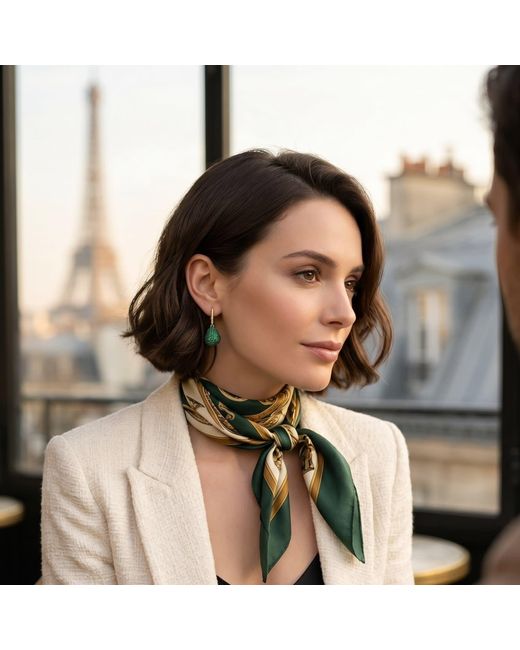 Latelita London Green Valerie Pear Drop Gemstone Earring Emerald