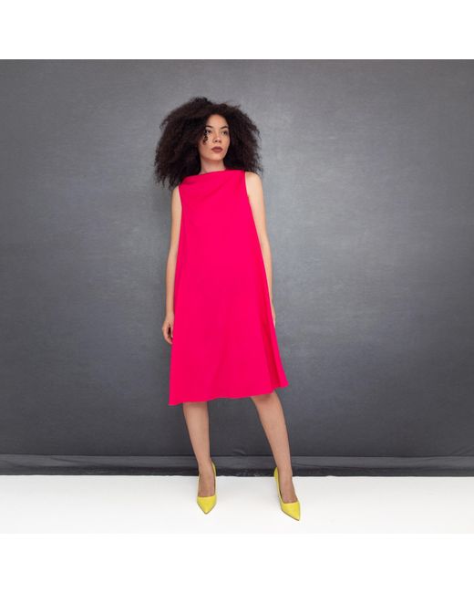 Bianca Popp Pink Bell Dress Midi