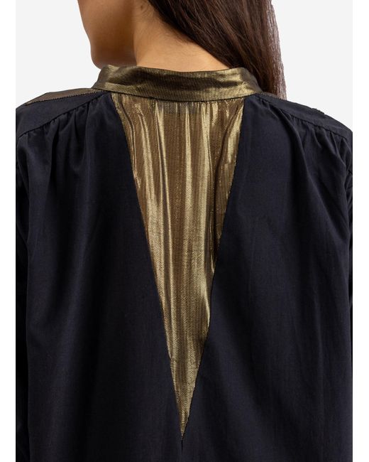 Helene Galwas Blue Holly Blouse
