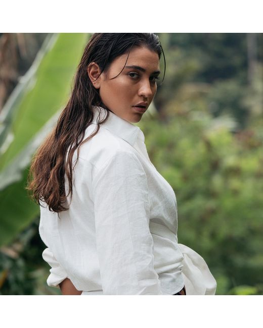 Mihara White Linen Shirt