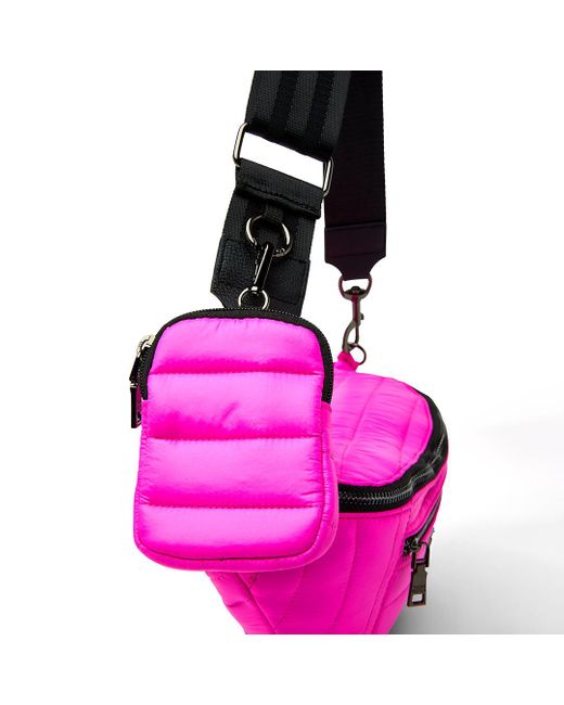 Think Royln Purple Sister Sling Bag In Shiny Neon Pink