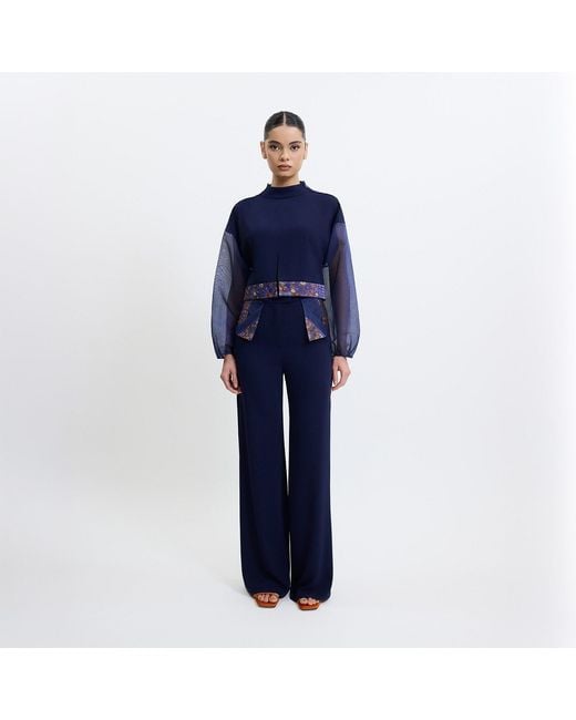 Saint Ones Blue Stravine Pants