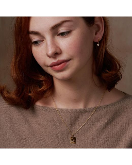 Janus Edinburgh Metallic Vermeil London Landmarks Postcard Necklace