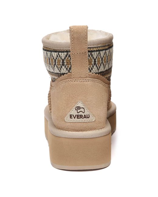 EverAu Australia Natural Neutrals Plover Ankle Platform Boots