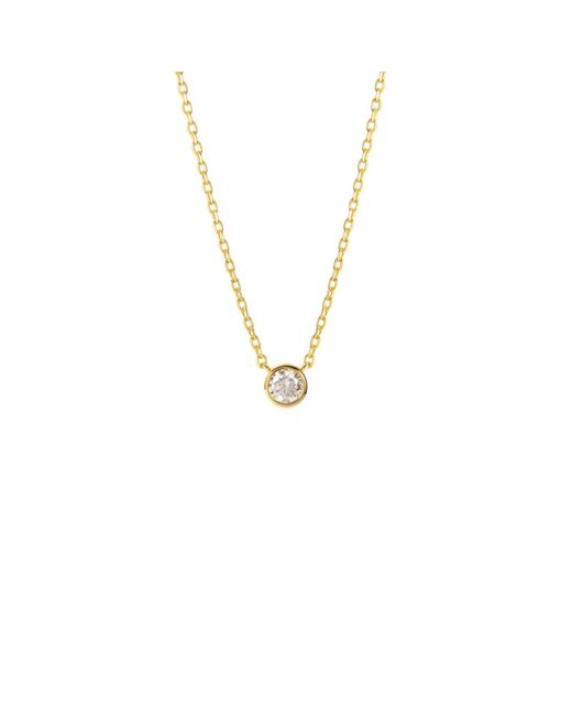 BLOOMTINE | Earth Angel HQ Metallic Illuminess Vermeil 6Mm Moissanite 'The Light Inside You' Choker