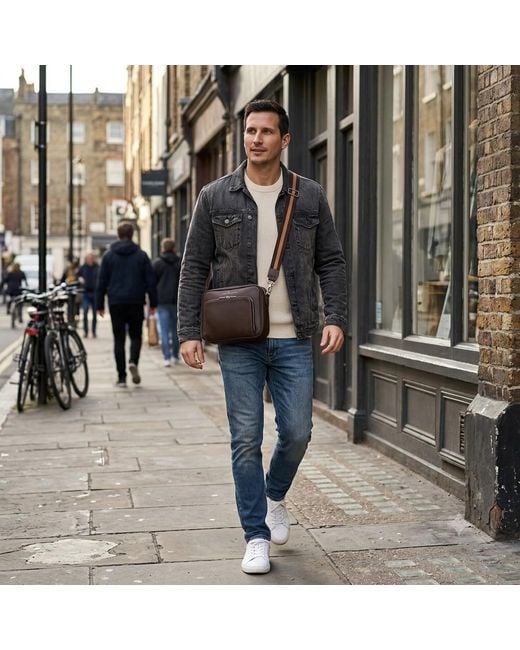 Luis Steven Black West Side Messenger for men