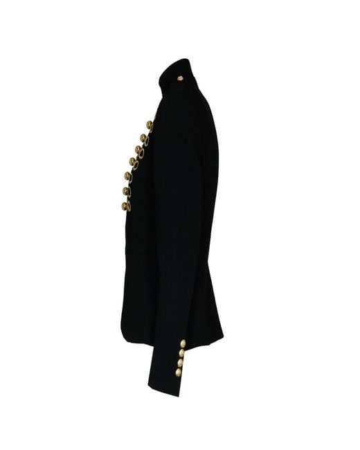 The Extreme Collection Black Blazer With Hussar Embroidery