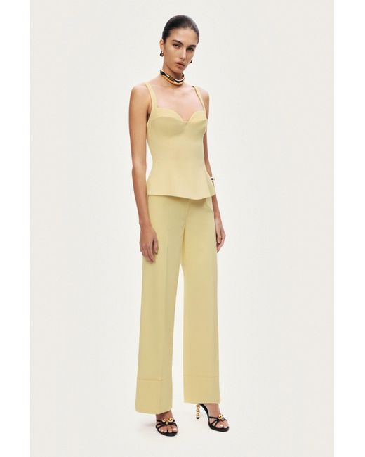 Nocturne Yellow Strappy Sculpted Bustier