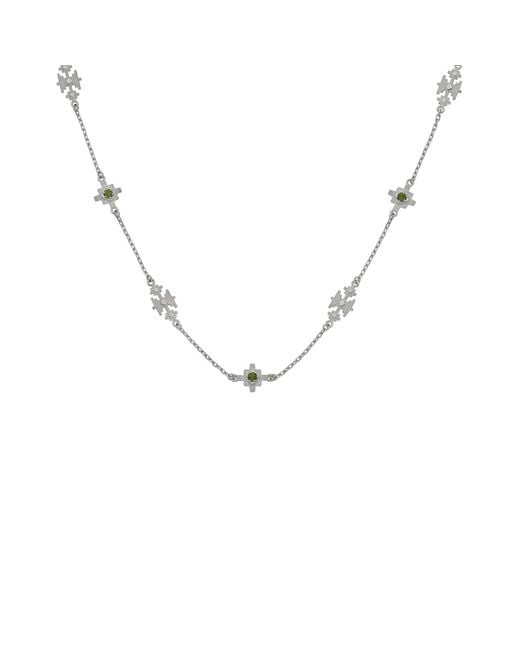 Zoe & Morgan Metallic Ayllu Necklace Chrome Diopside