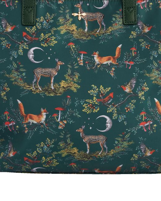 Fable England Green Into The Woods Grab Tote