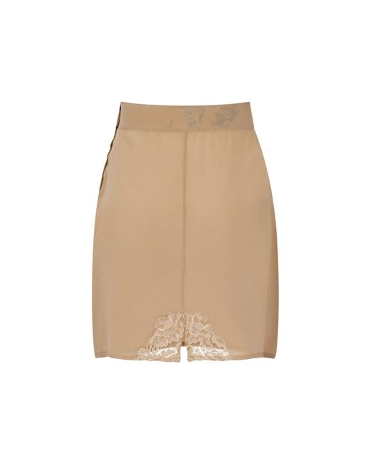 Sophie Cameron Davies Beige Silk Skirt in Natural - Save 18% - Lyst