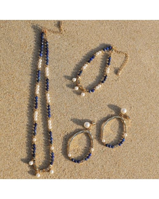 Retro Chic Blue Poseidon Necklace