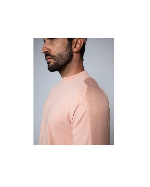 Aora Athletics Pink Kanzei Eco-Friendly Premium Longsleeve For Casual, Athleisure, And Everyday Wear for men