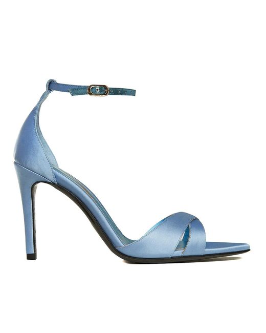 Ginissima Blue Thea Baby Satin Sandals