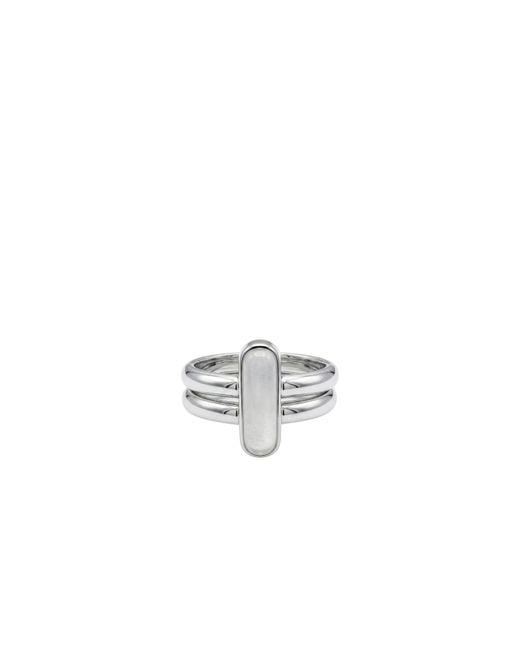seree Metallic Infinity Duo Bar Ring
