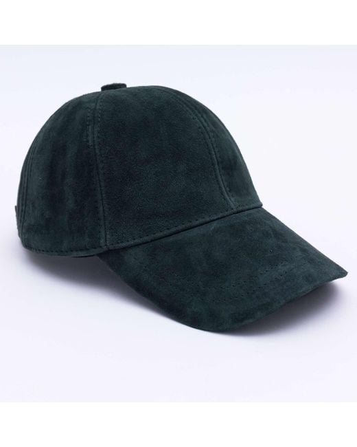 Khaki cheap leather cap